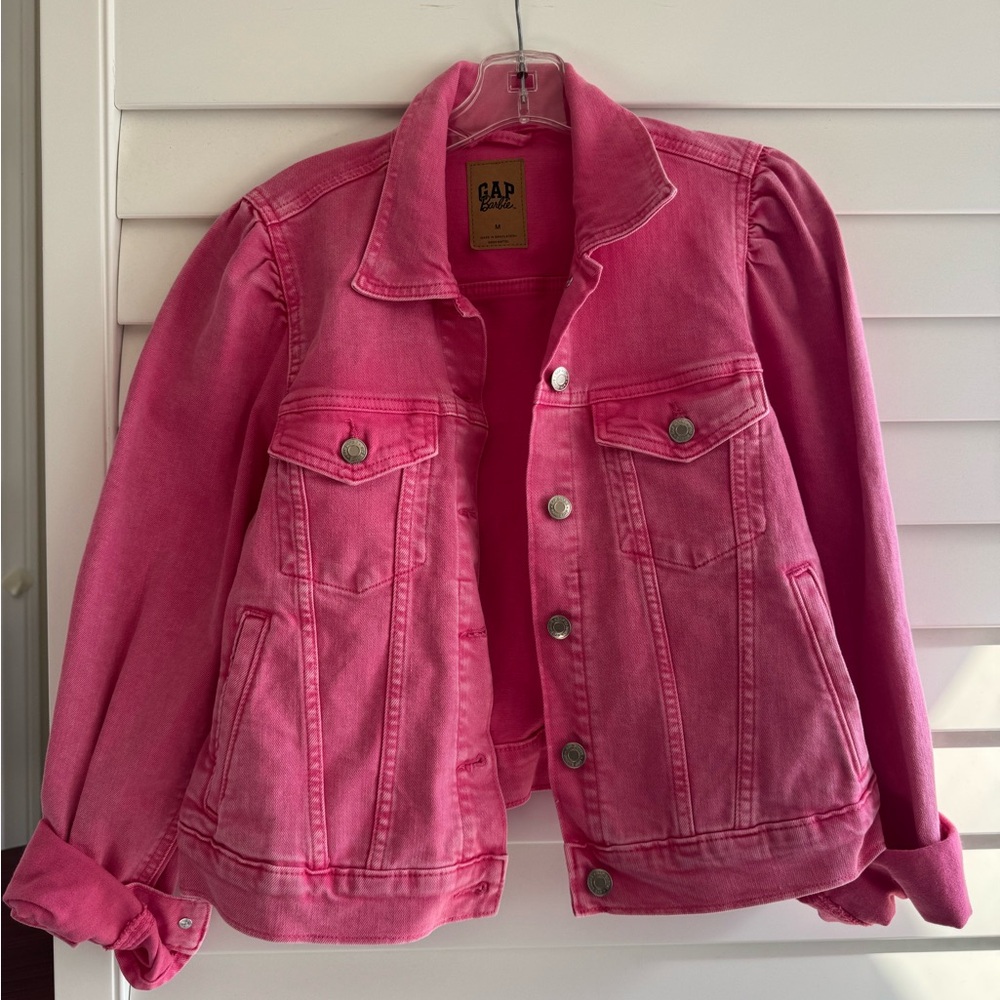 GAP Barbie Pink Denim Jean Jacket NWT M